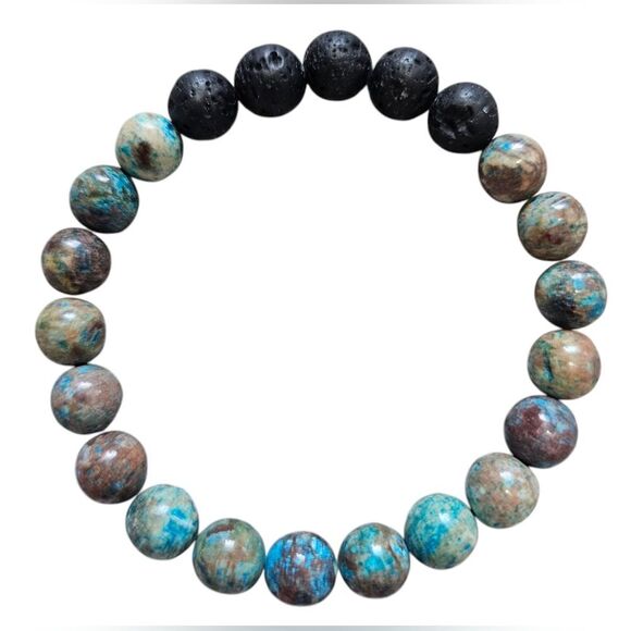 Reiki Bivei Natural Gem Healing Crystals 8mm Stretch Braclets, lot of 5. NEW! - Picture 6 of 6